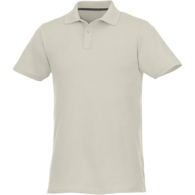 Light Grey - Back - Elevate Mens Helios Short Sleeve Polo Shirt