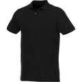 Black - Front - Elevate Mens Beryl Short Sleeve Organic Polo Shirt