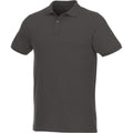 Storm Grey - Front - Elevate Mens Beryl Short Sleeve Organic Polo Shirt