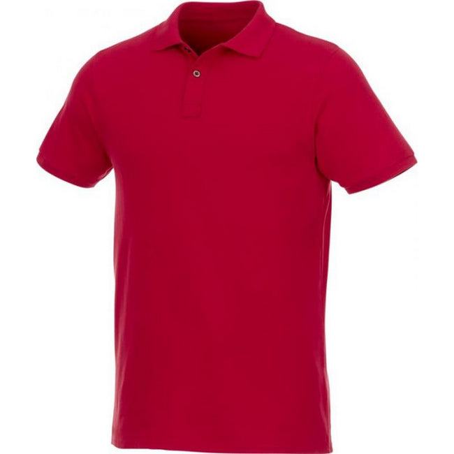 Red - Front - Elevate Mens Beryl Short Sleeve Organic Polo Shirt