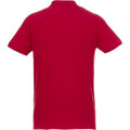 Red - Back - Elevate Mens Beryl Short Sleeve Organic Polo Shirt