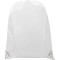 White-Yellow - Back - Bullet Oriole Contrast Drawstring Bag