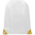White-Yellow - Side - Bullet Oriole Contrast Drawstring Bag