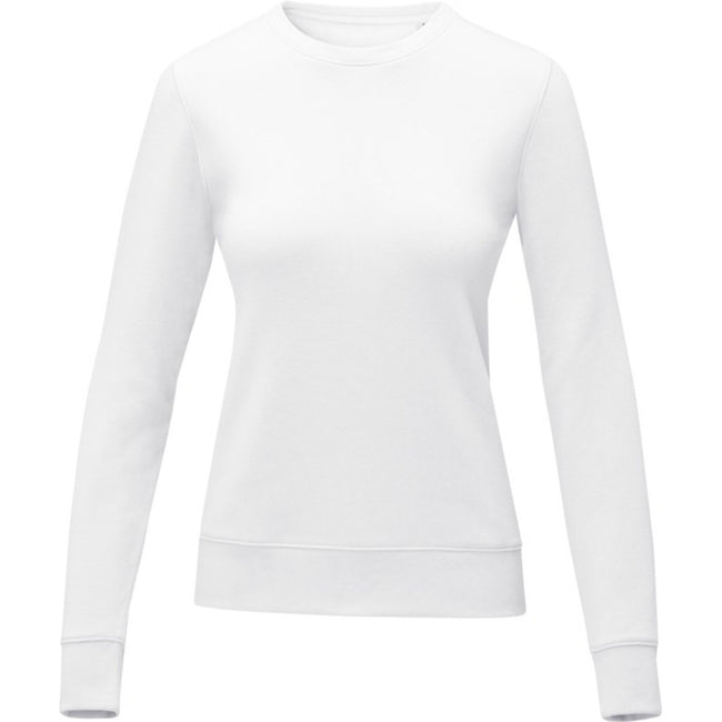 White - Front - Elevate Womens-Ladies Zenon Pullover
