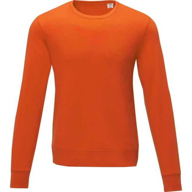 Orange - Front - Elevate Mens Zenon Pullover