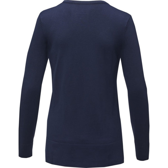 Navy - Back - Elevate Womens-Ladies Stanton Pullover