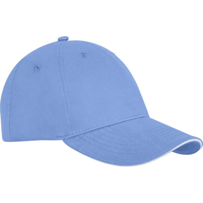 Light Blue - Side - Elevate Unisex Adult Darton Sandwich 6 Panel Cap