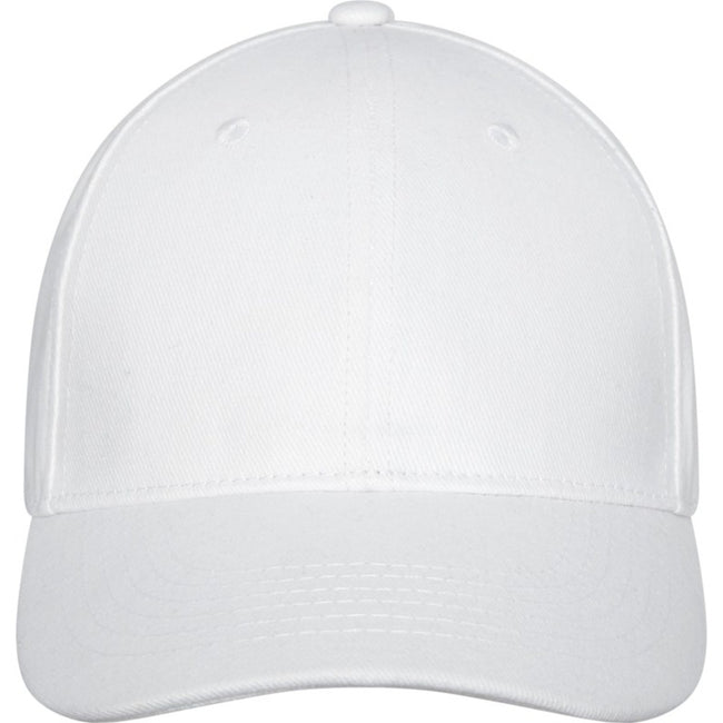 White - Side - Elevate Unisex Adult Davis 6 Panel Cap