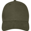 Forest Green - Side - Elevate Unisex Adult Davis 6 Panel Cap