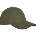Forest Green - Front - Elevate Unisex Adult Davis 6 Panel Cap