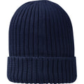 Navy - Back - Elevate Unisex Adult Ives Organic Cotton Beanie