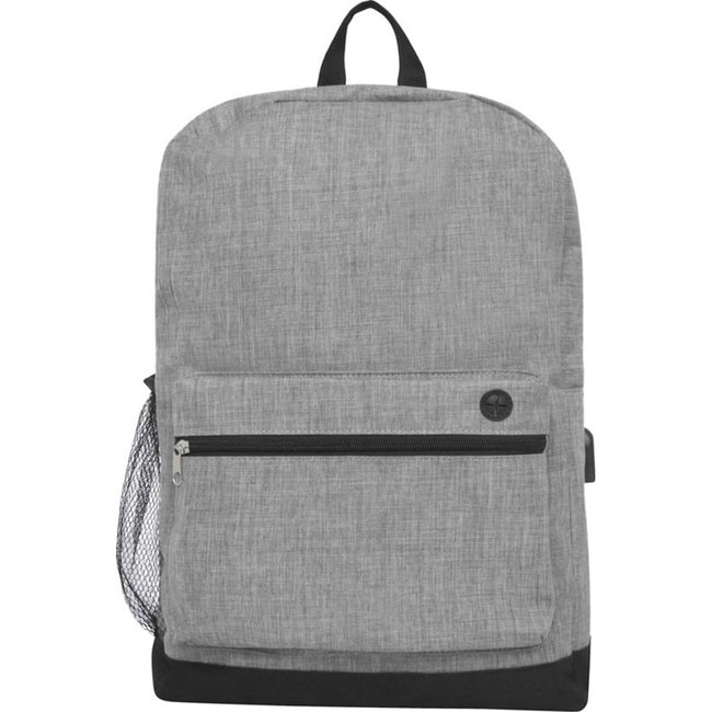 Light Grey Heather - Front - Bullet Hoss Laptop Bag