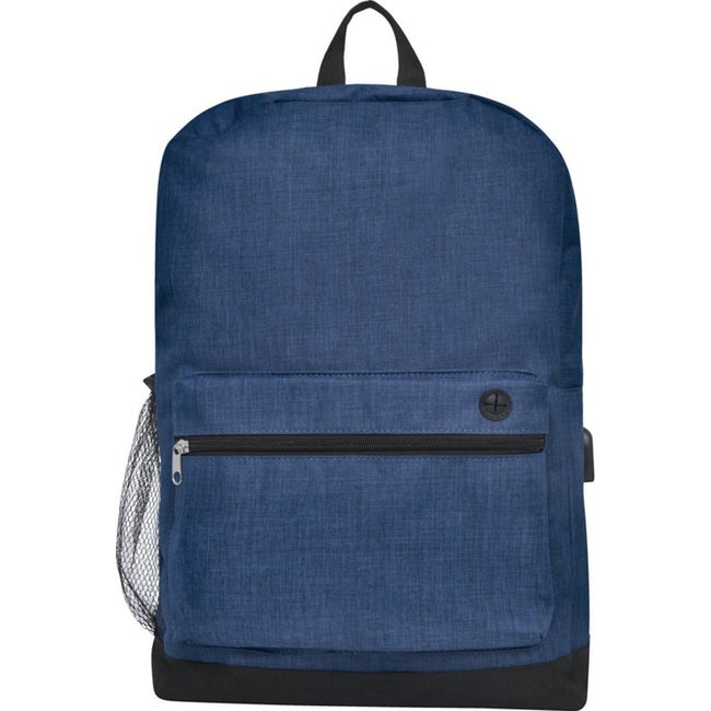 Navy Heather - Front - Bullet Hoss Laptop Bag