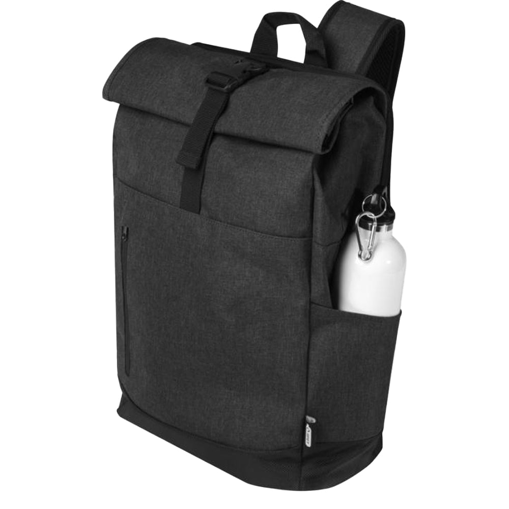 Heather Charcoal - Side - Avenue Hose 15.6" Roll Up Laptop Bag