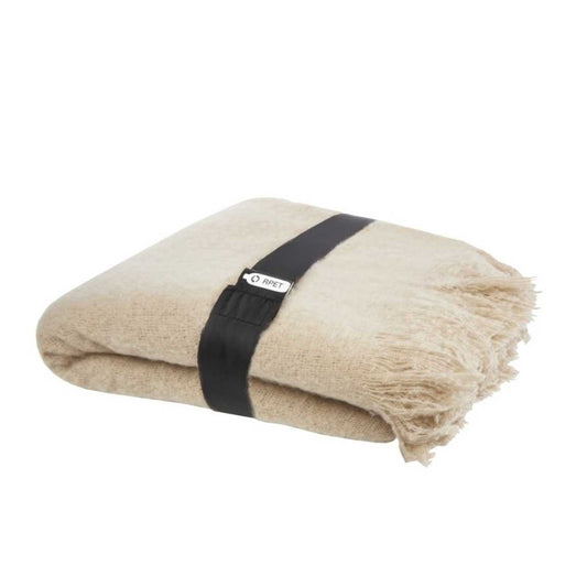 Beige - Front - Seasons Faux Mohair Blanket