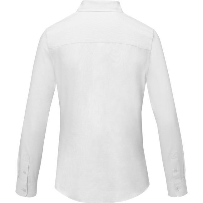 White - Back - Elevate Womens-Ladies Pollux Shirt