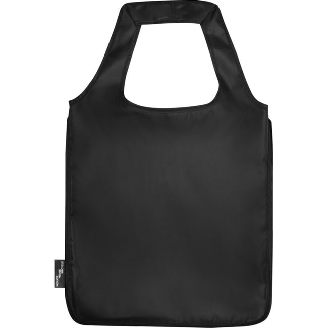Solid Black - Back - Bullet Ash RPET Tote Bag