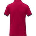 Red - Back - Elevate Womens-Ladies Morgan Short-Sleeved Polo Shirt