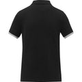 Solid Black - Back - Elevate Womens-Ladies Morgan Short-Sleeved Polo Shirt