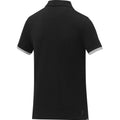 Solid Black - Lifestyle - Elevate Womens-Ladies Morgan Short-Sleeved Polo Shirt