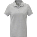 Heather Grey - Front - Elevate Womens-Ladies Morgan Short-Sleeved Polo Shirt