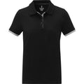 Solid Black - Front - Elevate Womens-Ladies Morgan Short-Sleeved Polo Shirt