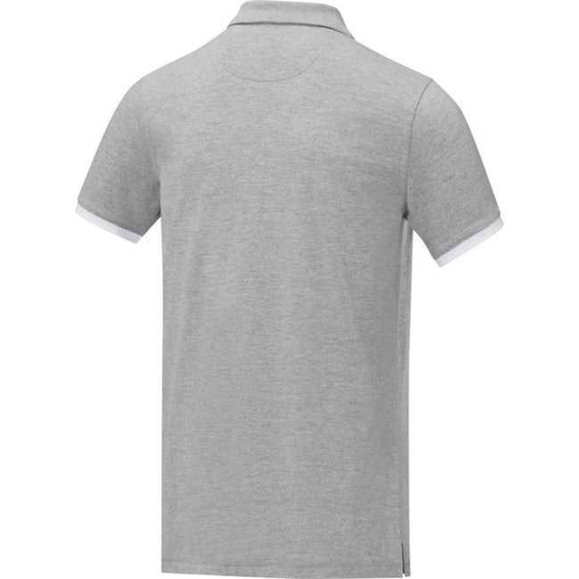 Heather Grey - Lifestyle - Elevate Mens Morgan Short-Sleeved Polo Shirt