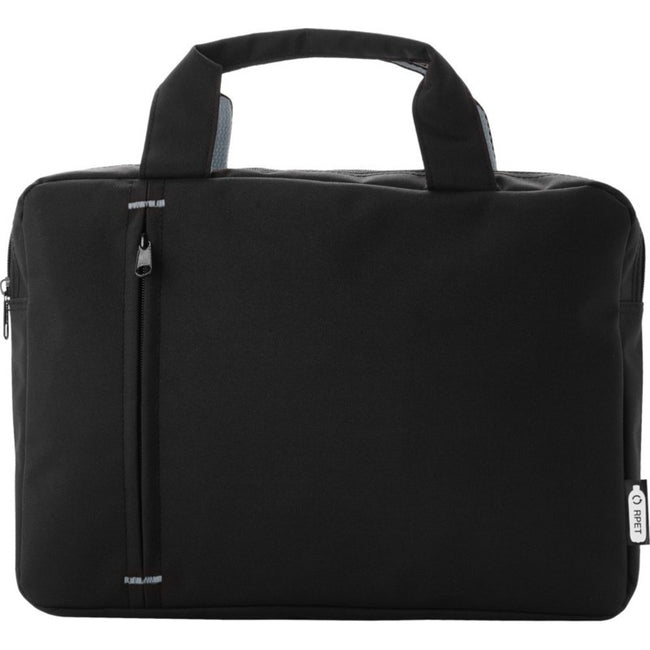 Grey-Solid Black - Front - Bullet Detroit Recycled Bag
