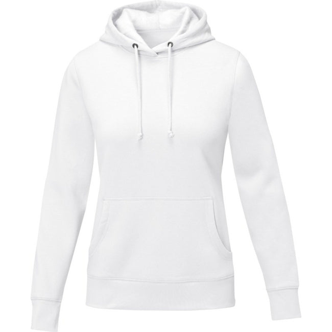 White - Front - Elevate Womens-Ladies Charon Hoodie