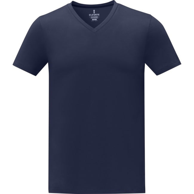 Navy - Front - Elevate Mens Somoto T-Shirt