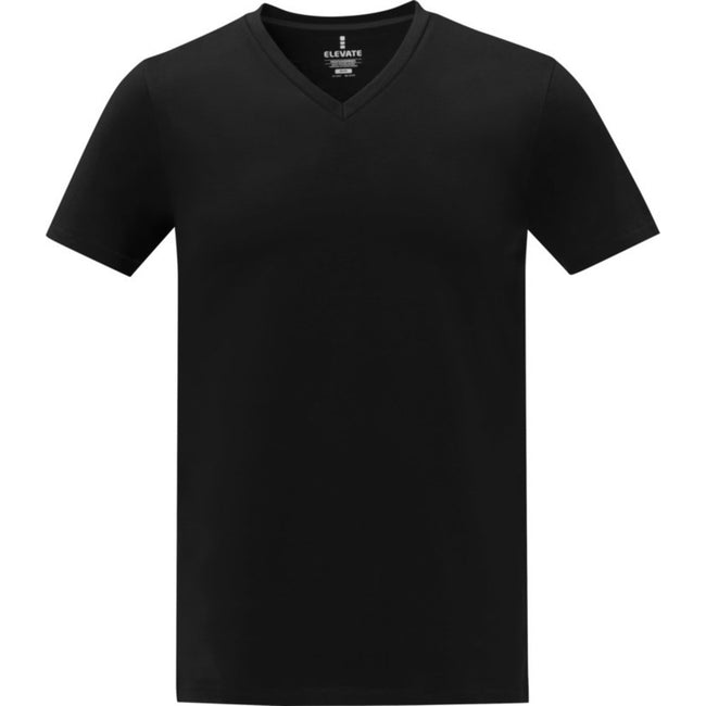 Solid Black - Front - Elevate Mens Somoto T-Shirt