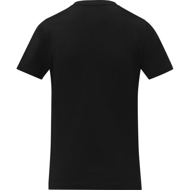 Solid Black - Back - Elevate Womens-Ladies Somoto V Neck T-Shirt