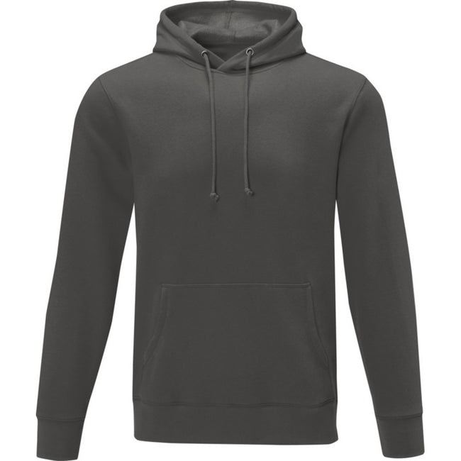 Storm Grey - Front - Elevate Mens Charon Hoodie