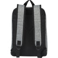 Solid Black-Heather Grey - Back - Unbranded Reclaim Two Tone Recycled 14L Laptop Backpack