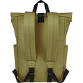Olive - Back - Unbranded Byron Roll Up 18L Backpack