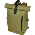 Olive - Close up - Unbranded Byron Roll Up 18L Backpack