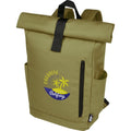 Olive - Side - Unbranded Byron Roll Up 18L Backpack
