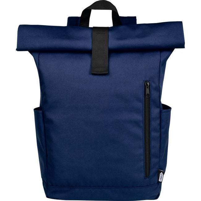 Navy - Front - Unbranded Byron Roll Up 18L Backpack
