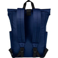Navy - Back - Unbranded Byron Roll Up 18L Backpack