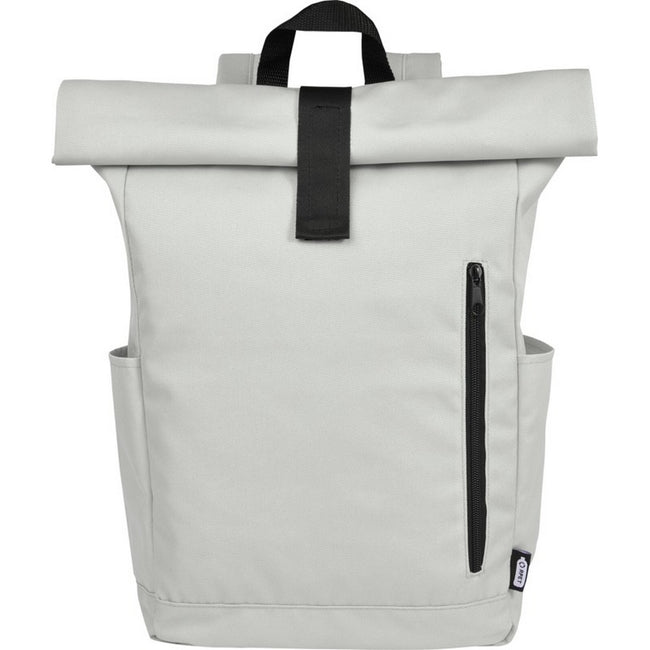Light Grey - Front - Unbranded Byron Roll Up 18L Backpack