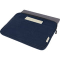 Navy - Close up - Unbranded Joey Canvas Recycled 2L Laptop Sleeve