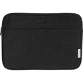 Solid Black - Front - Unbranded Joey Canvas Recycled 2L Laptop Sleeve