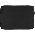 Solid Black - Back - Unbranded Joey Canvas Recycled 2L Laptop Sleeve