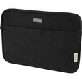 Solid Black - Side - Unbranded Joey Canvas Recycled 2L Laptop Sleeve