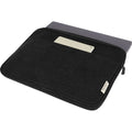 Solid Black - Close up - Unbranded Joey Canvas Recycled 2L Laptop Sleeve