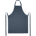 Hale Blue - Side - Unisex Adult Andrea Adjustable Neck Strap Apron