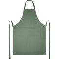 Heather Green - Side - Unisex Adult Andrea Adjustable Neck Strap Apron