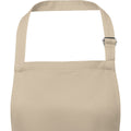 Oatmeal - Back - Unisex Adult Andrea Adjustable Neck Strap Apron