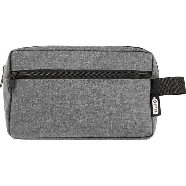 Heather Grey - Front - Ross Recycled Polyester 1.5L Toiletry Bag