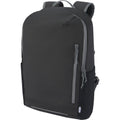 Solid Black - Side - Aqua Recycled Water Resistant 21L Laptop Backpack